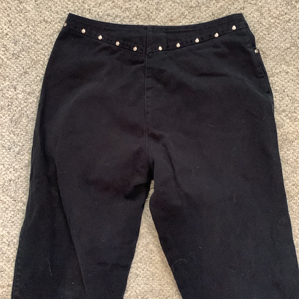 Rockies black slim fit denim jeans with silver star stud accents - Picture 9 of 9
